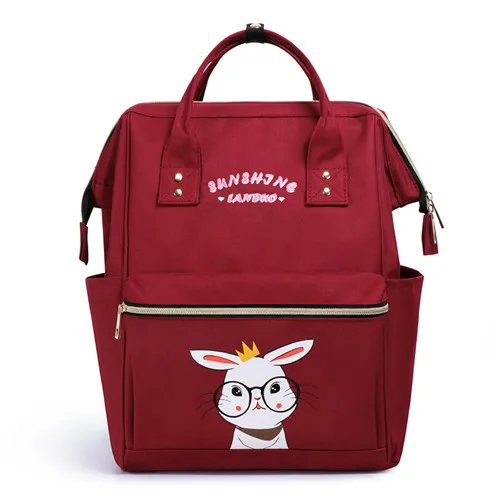MPB95-red Новые сумки для подгузников LAND Mommy рюкзаки с персонажами мультфильмов сумки для мам рюкзак для подгузников для малышей сумка для прогулки с ребенком принт с животными MPB95 - Цвет: MPB95-red
