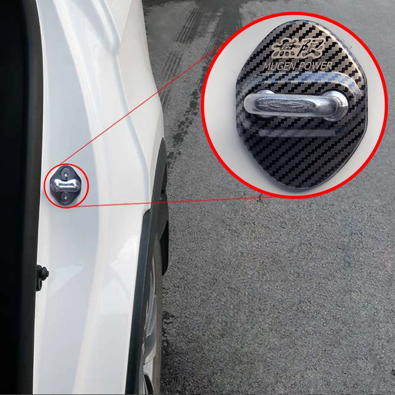 Замок двери украшения Защитная Крышка эмблема Чехол Для Mugen power Honda Civic Accord сrv HRV Jazz