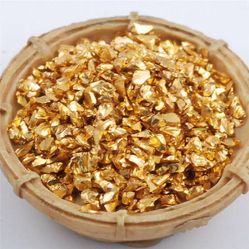 Gold Оптовые цены 450 г/пакет сломанной Стекло Стразы для ногтей камни 3D Mix Nail Art горный хрусталь украшения камни - Цвет: Gold