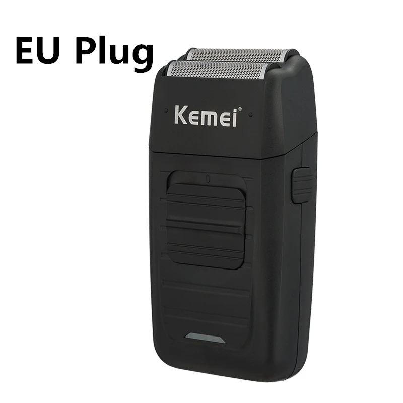 Kemei KM-1102 Аккумуляторная Беспроводная Бритва для мужчин лезвие возвратно-поступательное Бритва для бороды Уход за лицом Многофункциональный сильный триммер - Цвет: EU Plug