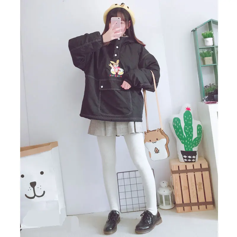 Повседневное Для женщин толстый теплый флис лайнер парки пальто с капюшоном