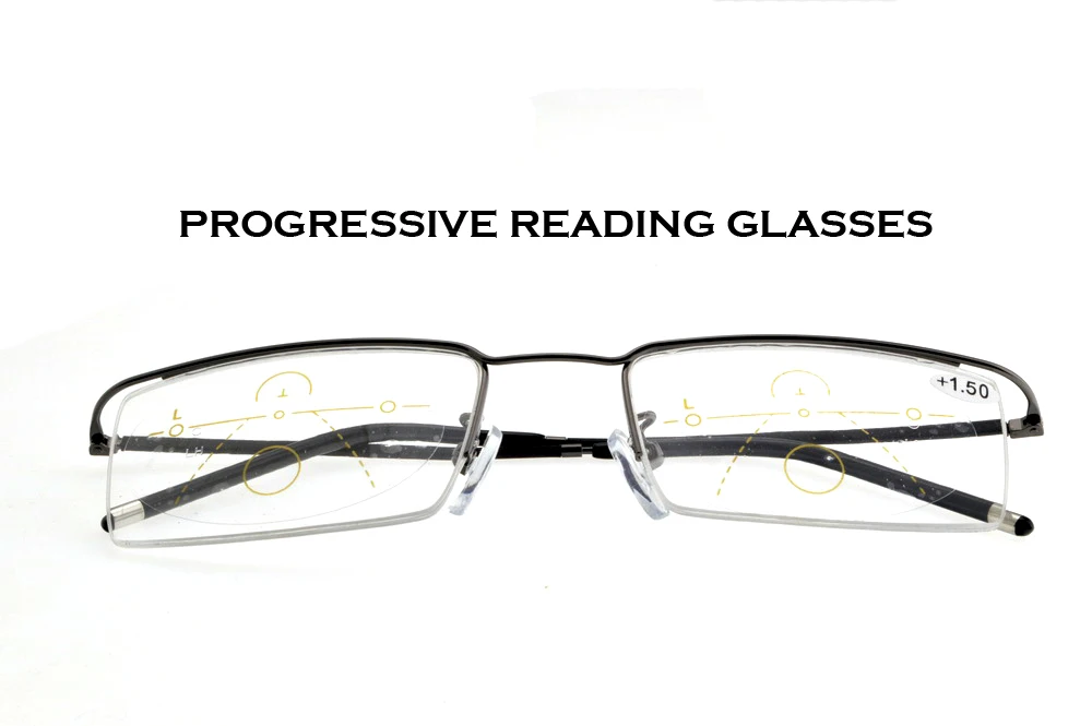 

Новое поступление 2019, Полуободковые коммерческие прогрессивные очки для чтения Claravida, дальние и ближние бифокальные + 1 + 1,5 + 2 + 2,5 + 3 + 3,5 + 4