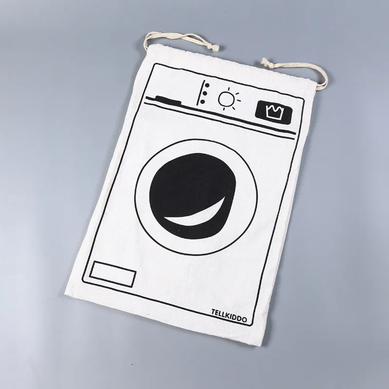 Washing W Большой емкости холщовые сумки для хранения Бэтмен медведь шаблон корзина для белья сумка Детские игрушки Одежда Органайзер Сумка - Color: Washing W