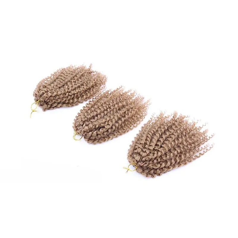 3 Bundles 90g 8 Virgin Brazilian Kinky Curly Hair Weave Human Extension | Красота и здоровье