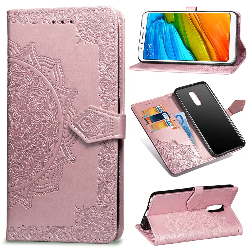 Чехол книжка из искусственной кожи для Xiaomi Redmi 5 чехол кошелек смартфона Xiomi Plus