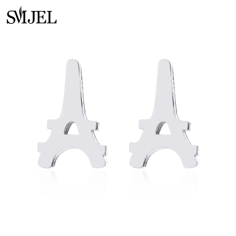 SMJEL Новый Париж серьги в форме Эйфелевой башни милые геометрические готические