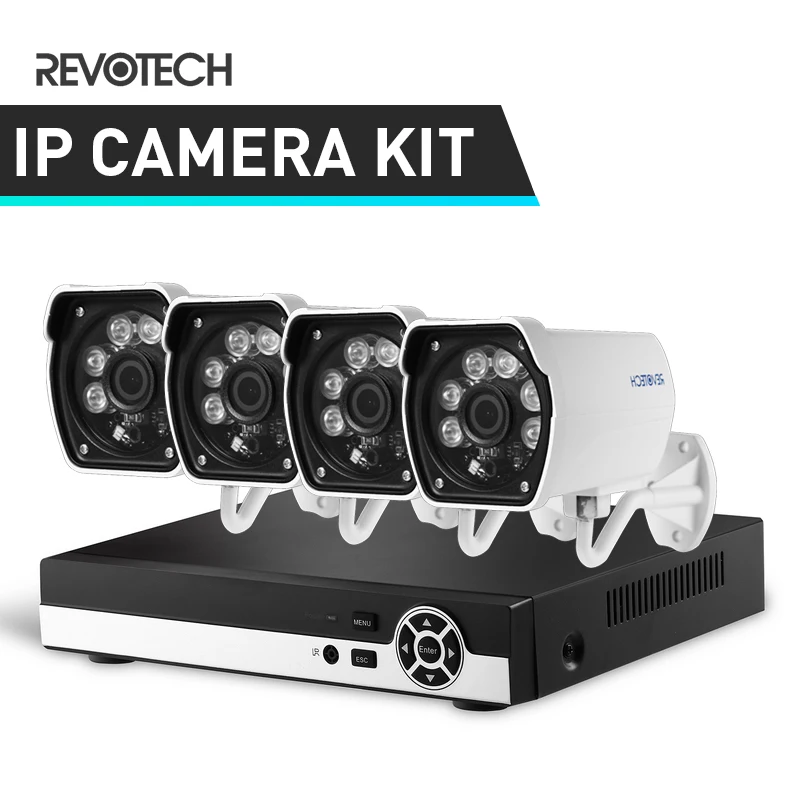 4CH 1080P CCTV IP Camera System Kit 8 Channel HD NVR 4PCS Waterproof 1920x1080P 2.0MP Bullet Security Surveillance on.4CH 1080P Комплект системы CCTV IP-камеры 8-канальный HD NVR 4 шт. Водонепроницаемые 1920x1080P 2.0MP пулевидные устройства безопасности 