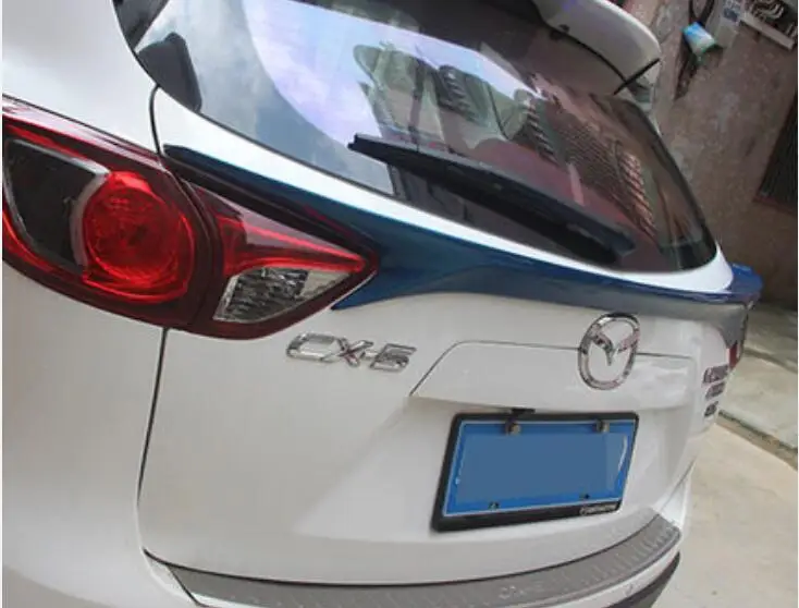 skyactiv bule Новинка, спойлеры из АБС-пластика для автомобиля, заднего крыла, багажника, спойлер для MAZDA CX-5 CX5 2013, на EMS(8 цветов - Цвет: skyactiv bule