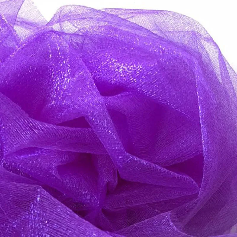 Dark Purple 48 см x 5 м Mariage Хрустальная пряжа Тюль рулон прозрачный Свадебный фон украшение органза ткань стул створки стол юбка DIY Поставки - Цвет: Dark Purple