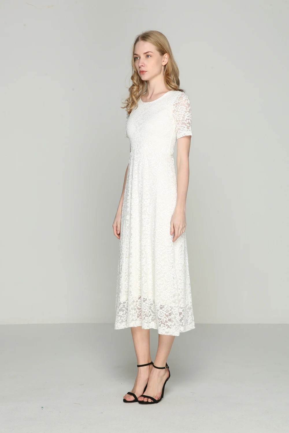 Женское длинное кружевное платье размеры до 5XL | Женская одежда