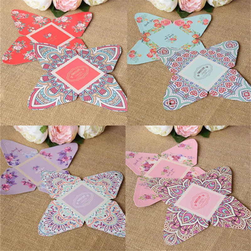 10 шт./лот красочная милая любовь свадебная коробка для конфет с лентой и