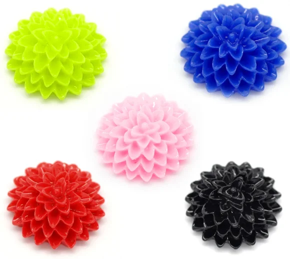 50 шт цветок из смолы смешанные цвета украшение кабошон скрапбук модное домашнее