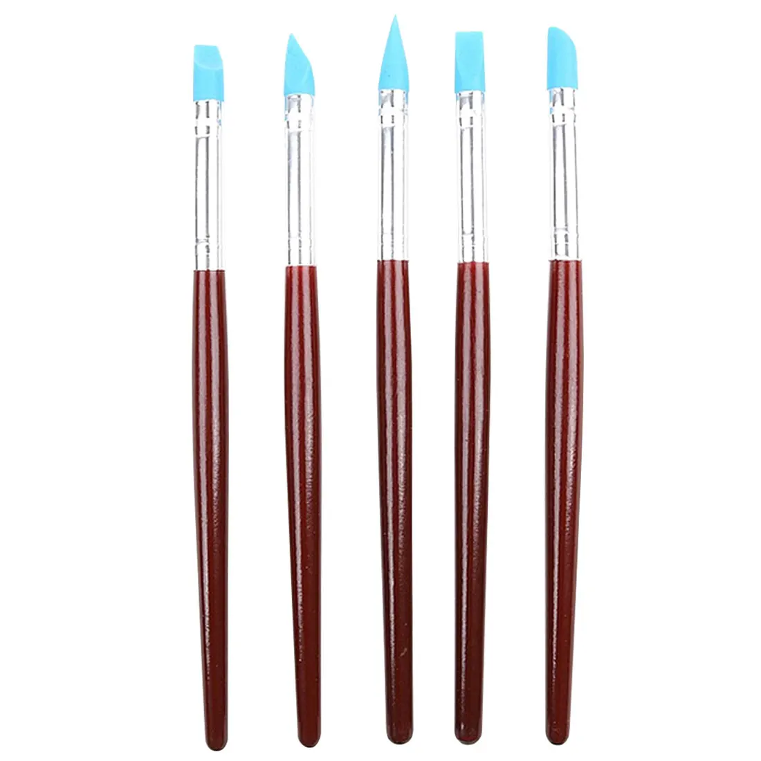 5 шт. набор инструментов для моделирования керамики из полимера деревянная ручка