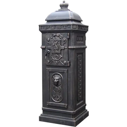 Европейская вилла коробка для писем Открытый Вертикальный литой алюминий