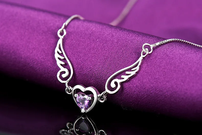 Ожерелья с ангелами мечты любовь Крылья Любовь Сердце ожерелья подарки на день