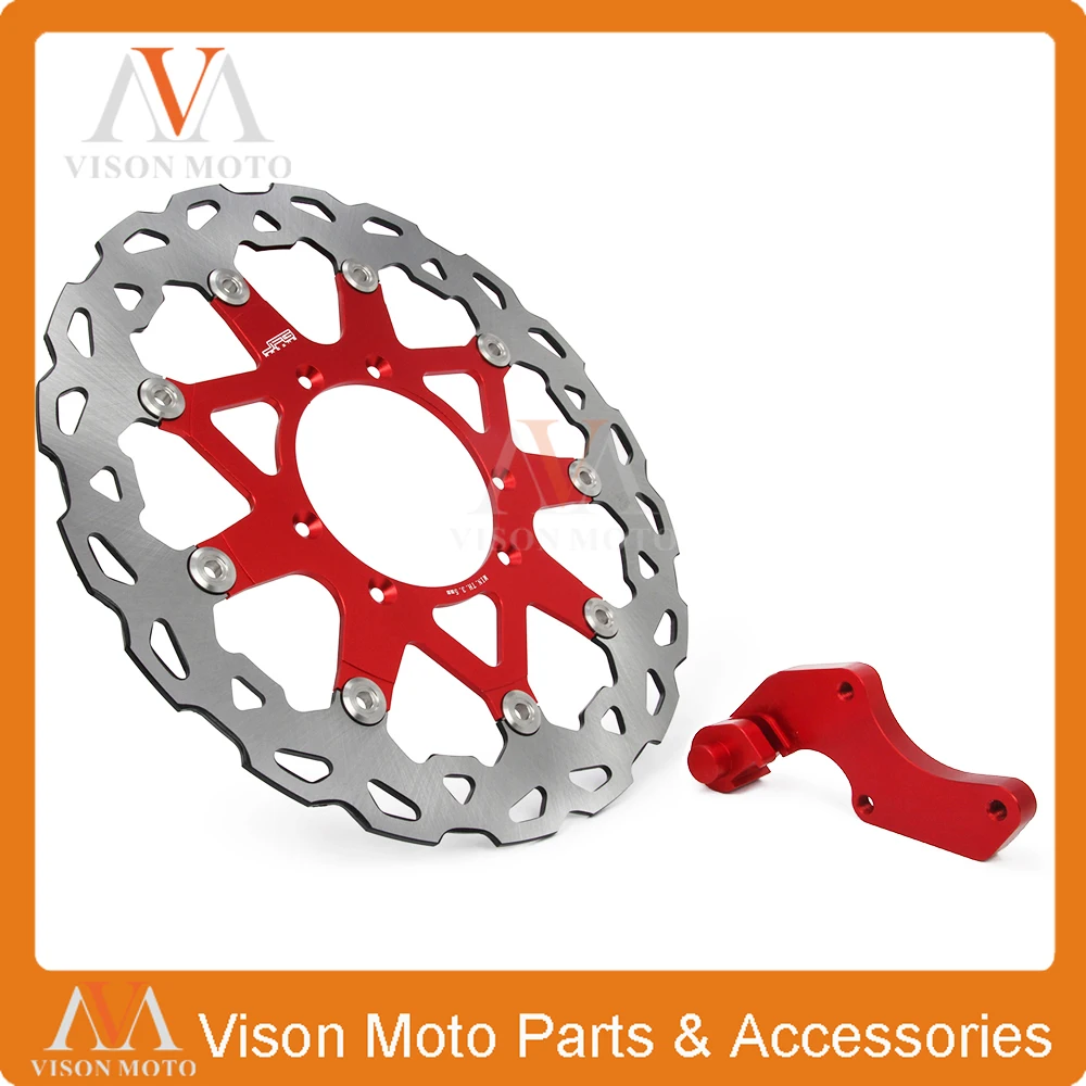 Плавающие тормозные диски 320 мм + кронштейн для Honda CR CRF CR125 CR250 CRF250R CRF250X CRF450X CRF450R