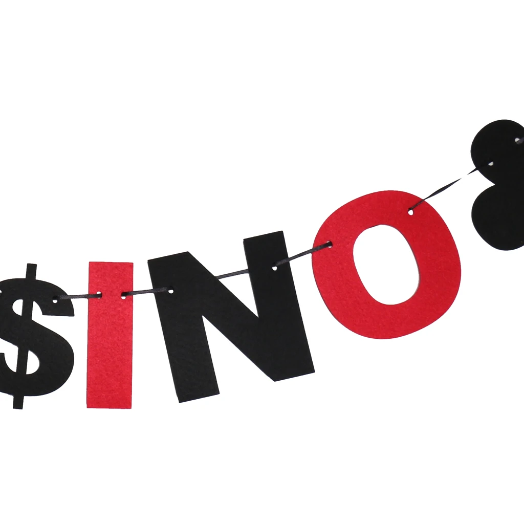 Hanging Bunting Pennant Party Banner - Decorations Black Red | Дом и сад