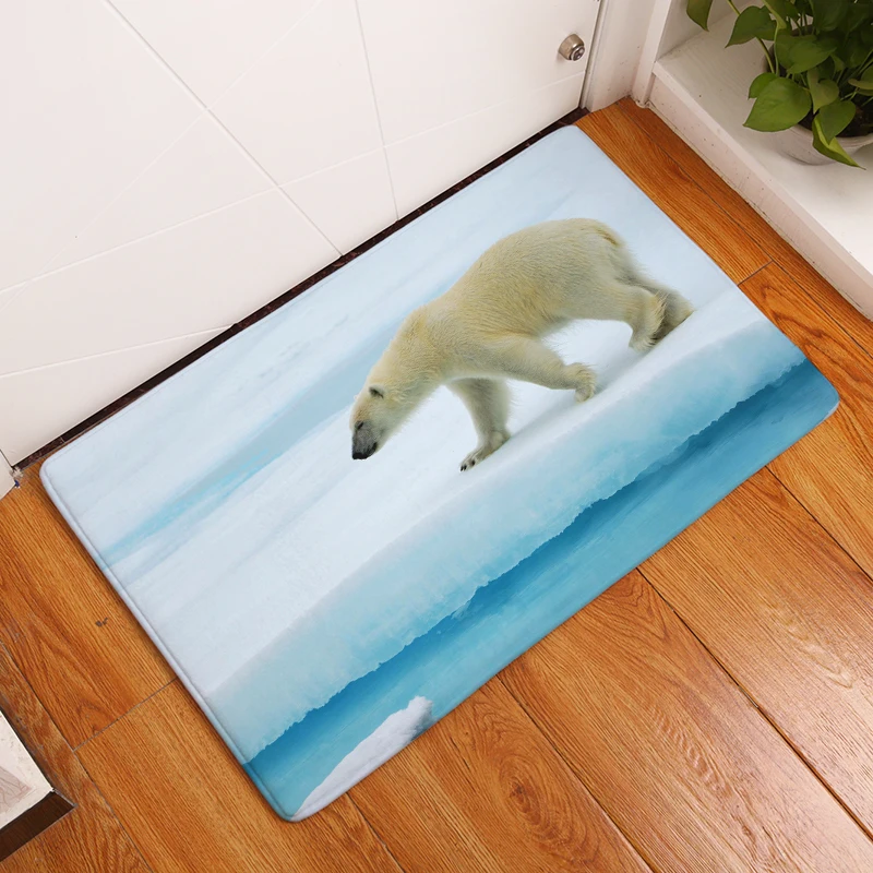 Новые Придверные коврики с принтом волка. Напольные кухонные для ванной 40X60 50X80cm