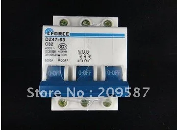 DZ47 63 C32 3P 32A автоматический выключатель|circuit breaker|dz47-63 c32circuit breaker 3p |