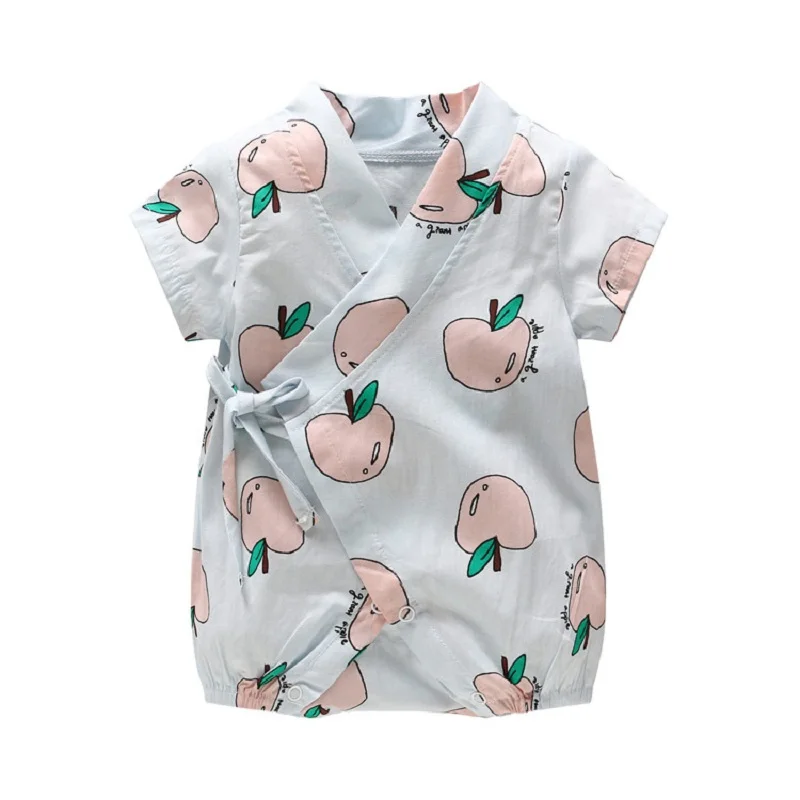 Новинка 2017 года жаркое лето детская одежда фрукты мультфильм хлопок комбинезон