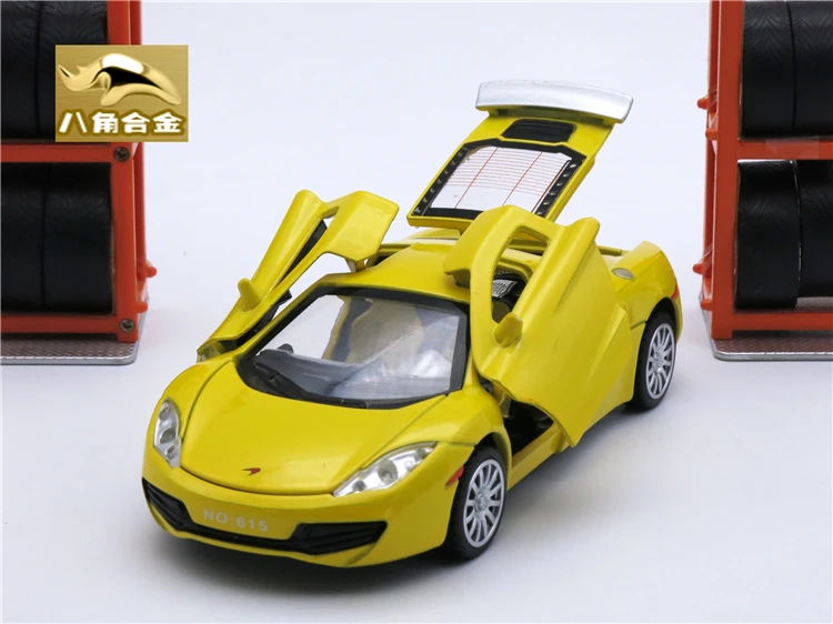 Коллекционная модель Mclaren с литым под давлением длиной 15 см автомобиль из сплава
