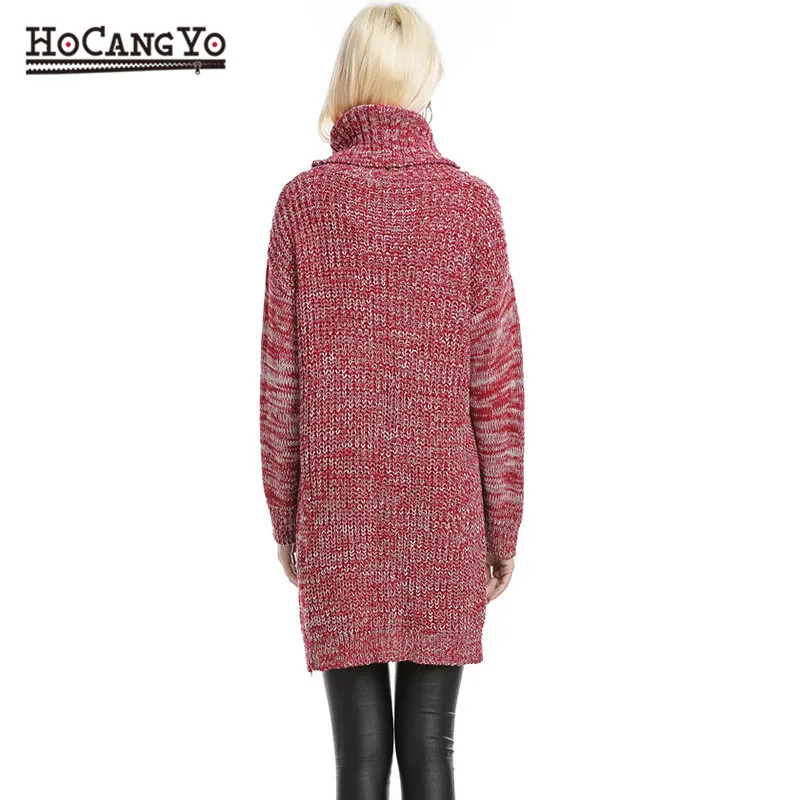 Fashion NEW Autumn Winter Long-Sleeved High-Neck Sweater Thick Knitted Pullovers Plus Size Knitwear Women's Turtleneck Clothes | Женская