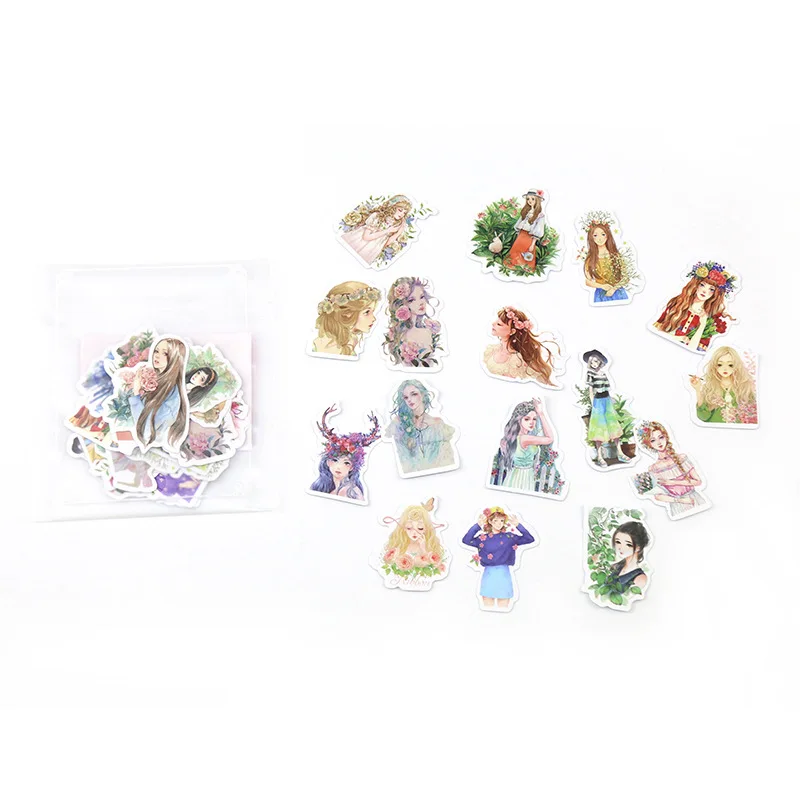 Японский и корейский ручной аккаунт Mori Girl Expression стикер s домашний на ручную