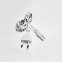 5pcs white eu 2 prong vde plug power line laptop ac adapter power cord cable lead 2 pin 1 5m 2x0 75 m2