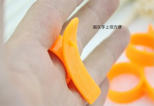 9 шт. фрукты zestors Parer Тип пальца открытый оранжевый овощечистка машина устройства