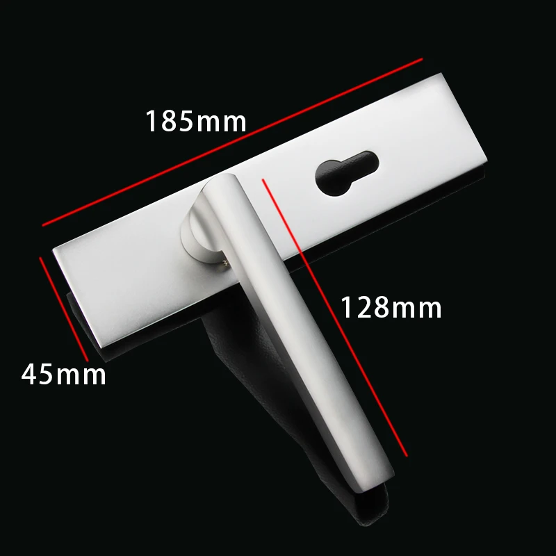 1 шт. с аксессуарами Серебристые алюминиевые дверные замки Континентальная