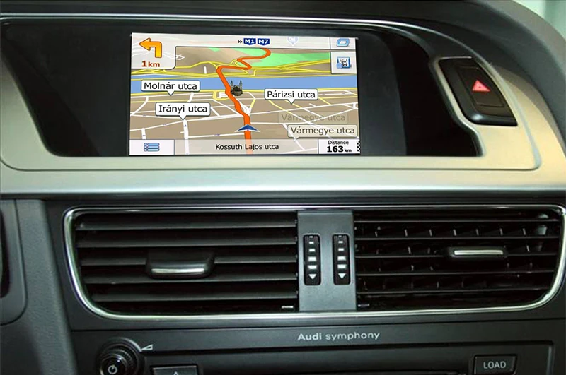 Карта gps навигация Сенсорный экран автомобильный мультимедийный видео интерфейс с Bluetooth для AUDI A4 A5 Q5 2005