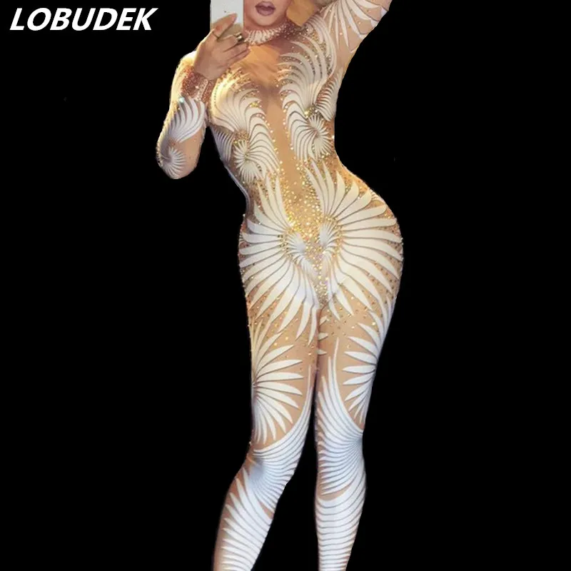 Сексуальные женские костюмы диджея DS трико комбинезон разразы для ночного клуба