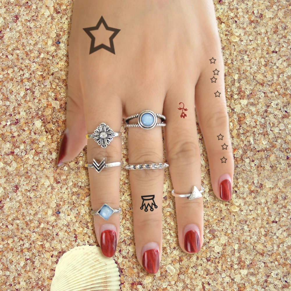 Fanhua 6 шт./компл. старинное серебро Цвет Треугольники стрелка площадь костяшки