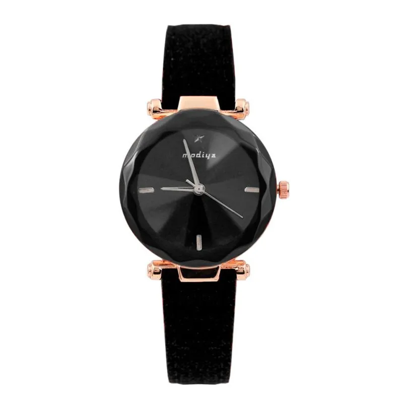 Новые модные женские часы с кожаным ремешком Кварцевые аналоговые наручные Relogio