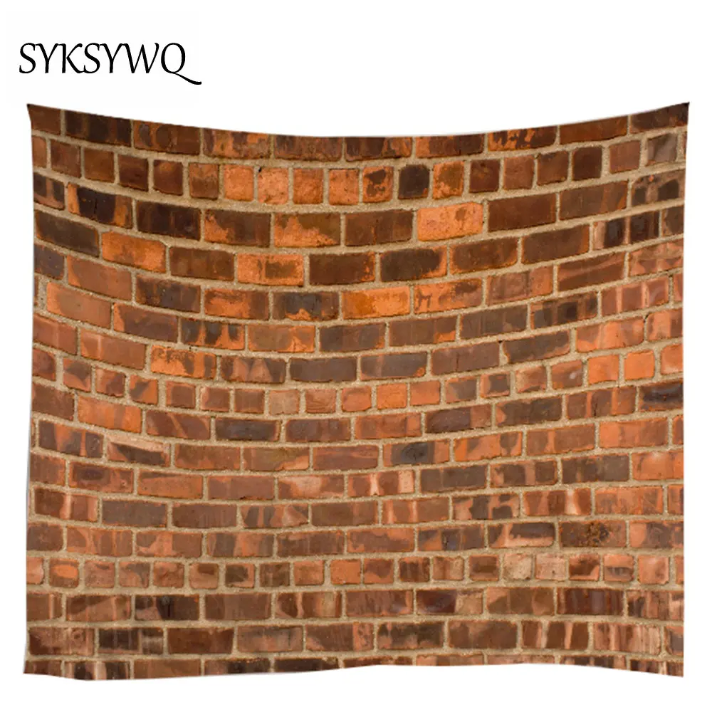 Винтажный гобелен с кирпичной стеной ковер настенный для украшения стен модный