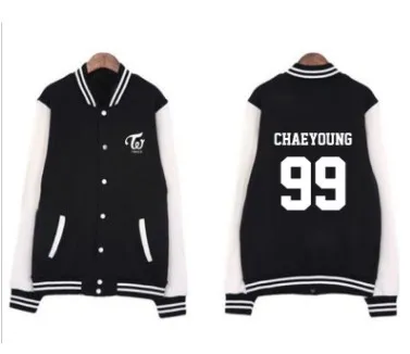 Свободная бейсбольная куртка с длинным рукавом TWICE Team S верхняя одежда MH816|Женские