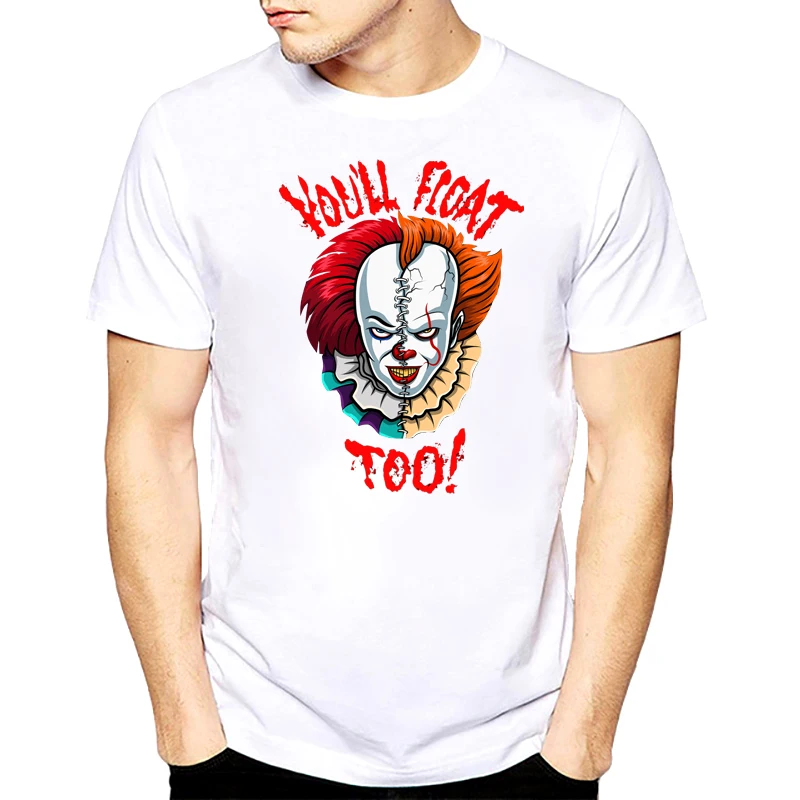 Pennywise Мужская футболка женские летние топы фильм это лузеров Клубная футболка мужская с коротким рукавом Loser Lover It Inspired футболка