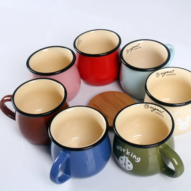 Новое поступление! Простая и милая кофейная кружка Pinkycolor 180/280/380 мл Набор кружек