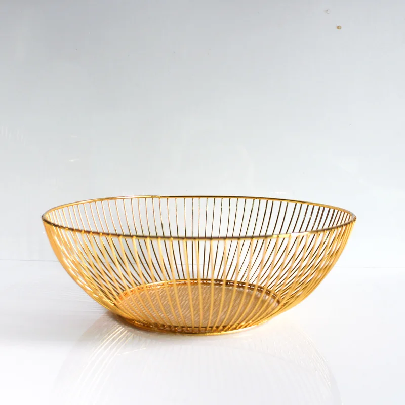 Скандинавский шикарный металлический стол корзина для хранения Европейский