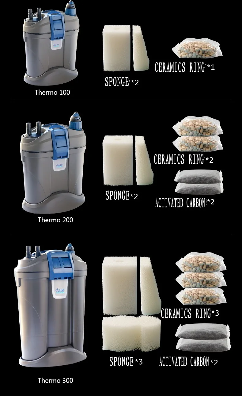 Германия oase FiltoSmart THermo-100/200 фильтр резервуаров для рыб бочка внешний цилиндр Внешний фильтр с нагревательным стержнем