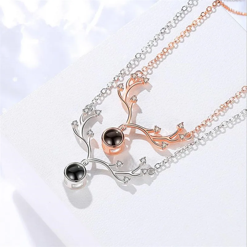 Мода 925 Серебряное ожерелье для девочек колье модные ювелирные изделия из