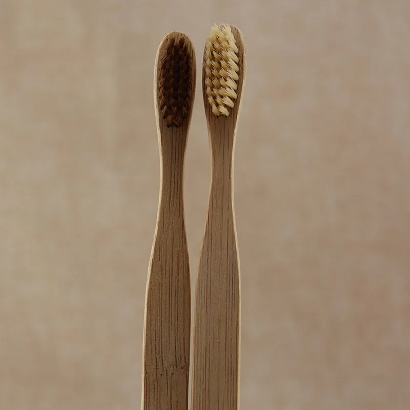 20 шт./лот/партия бамбуковые зубные щетки низкоуглеродный зеленый натуральный