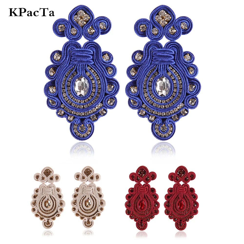 Женские серьги-подвески ручной работы KPacTa серьги в этническом стиле популярные