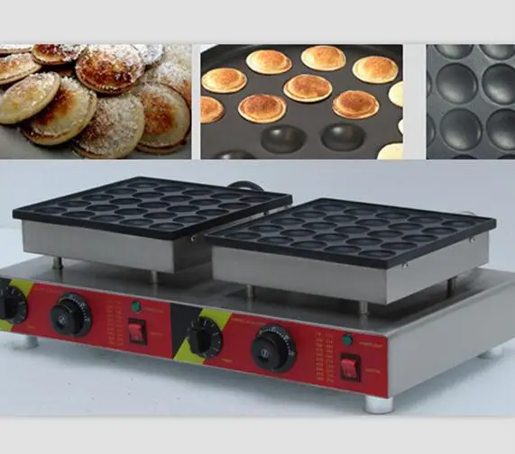 Бесплатная доставка 50 шт. Электрический голландский мини блинчики Poffertjes машина