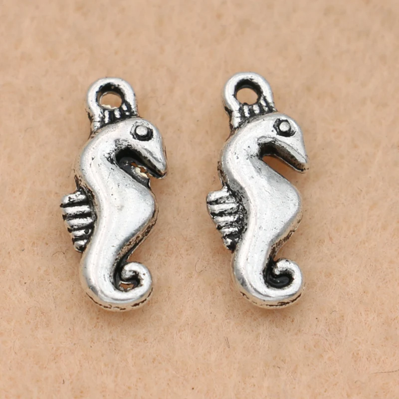20 шт античные посеребренные Подвески для гиппокампа самодельные Украшения