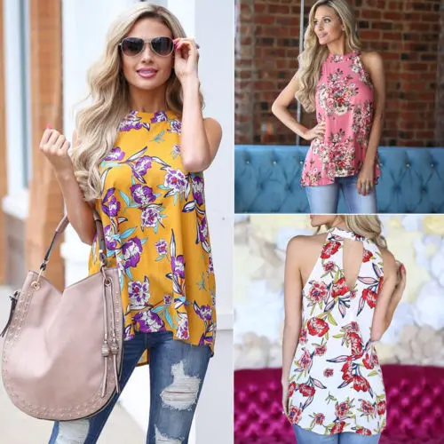 Женская блузка с коротким рукавом открытыми плечами и цветочным принтом|Блузки| |