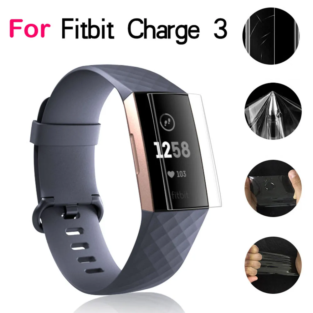 9H для Fitbit Charge 3 Взрывозащищенная защитная пленка из ТПУ HD Full Cover