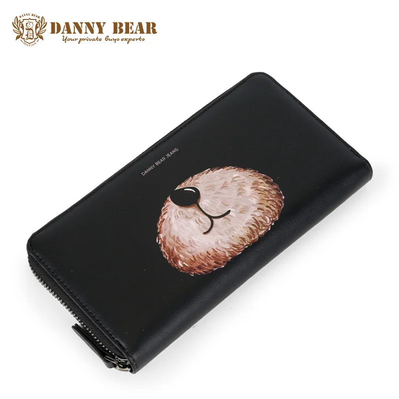 Danny Bear Дамская мода тонкий кожаный бумажник бренд Для женщин Изменить Портмоне