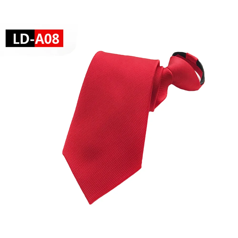 LD-A08 Мужской деловой Полосатый галстук на широкой молнии для свадебной вечеринки, высокое качество, предварительно завязанный Галстук BWTHZ0313 - Цвет: LD-A08