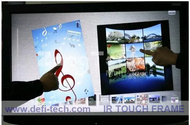 DefiLabs 12 сенсорных точек 60 дюймов ИК Мульти Сенсорная панель без стекла легко